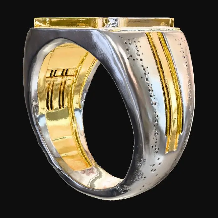 3D model for Geometric Elegance Ring