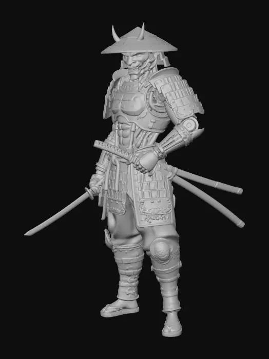 3D model for Iron Oni Samurai