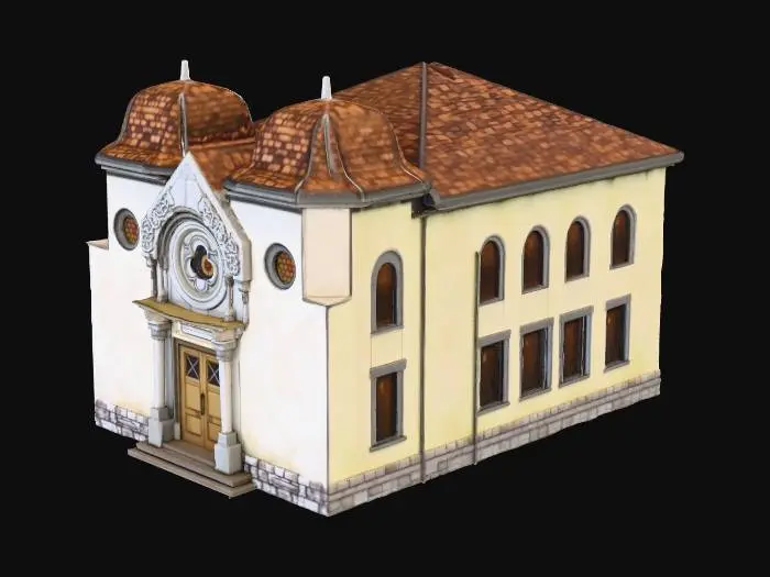 3D model for Architectural Model - Synagogue, the Jewish Temple