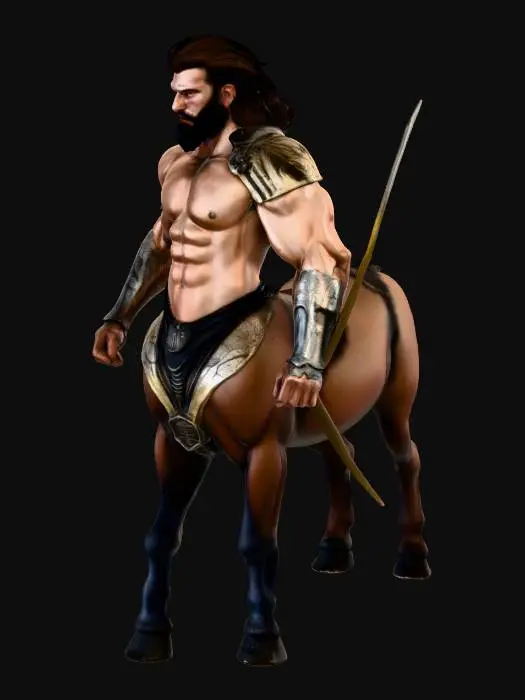 3D model for Centaur Warrior,  please show the full length of the horse legs.  The horse part must be shown