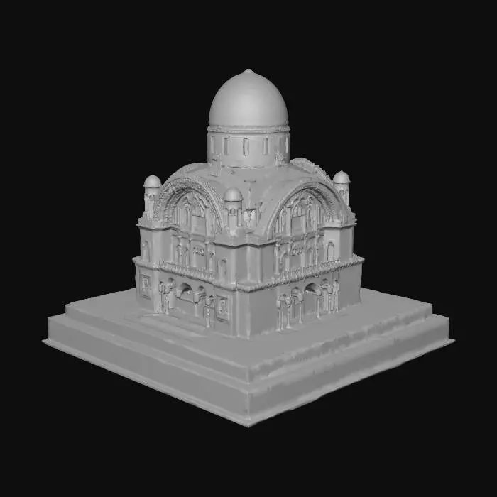 3D model for Architectural Model Display, Model of the Synagogue in Florence, Italy