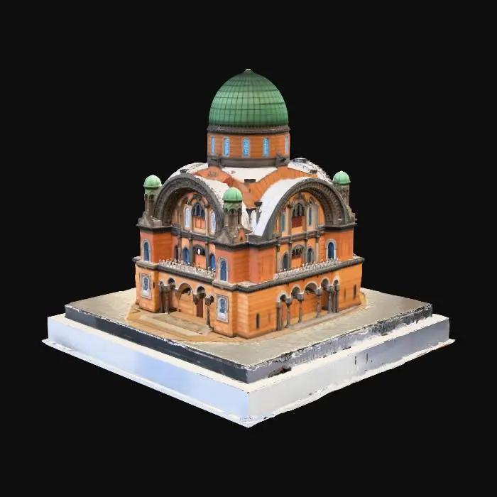 3D model for Architectural Model Display, Model of the Synagogue in Florence, Italy