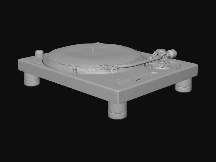 3D model for technics record player