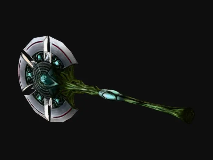 3D model for Verdant Heart War Axe