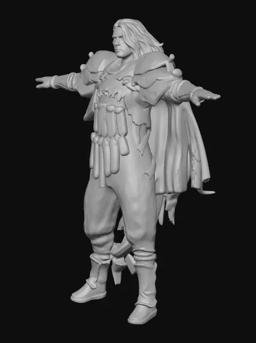 3D model for Warrior Silhouette
