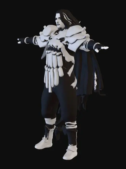 3D model for Warrior Silhouette