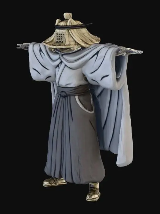 3D model for Samurai Wanderer