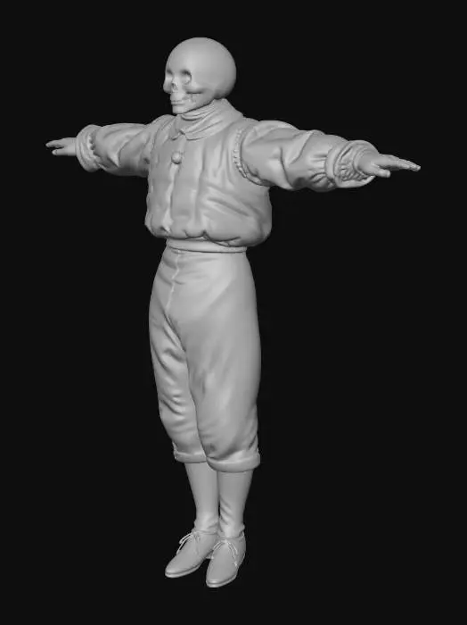 3D model for skull-man