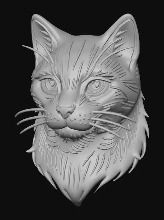 3D model for Whiskered Silhouette