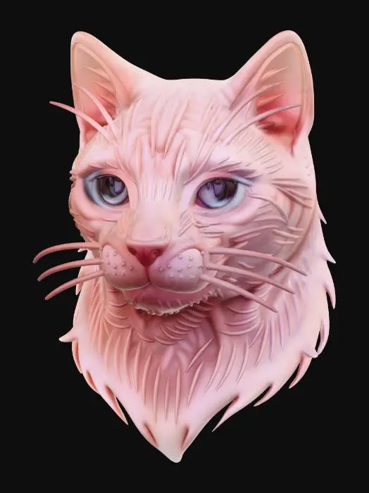 3D model for Whiskered Silhouette