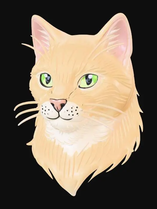 3D model for Whiskered Silhouette