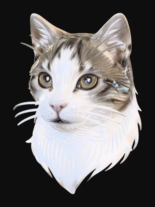 3D model for Whiskered Silhouette