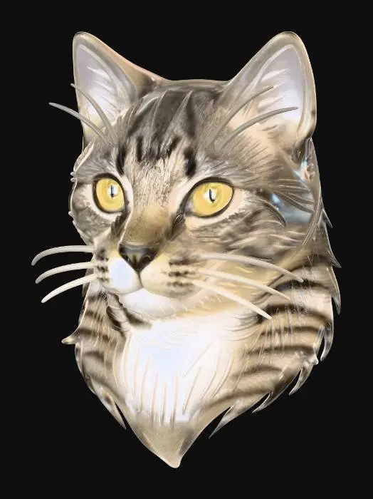 3D model for Whiskered Silhouette