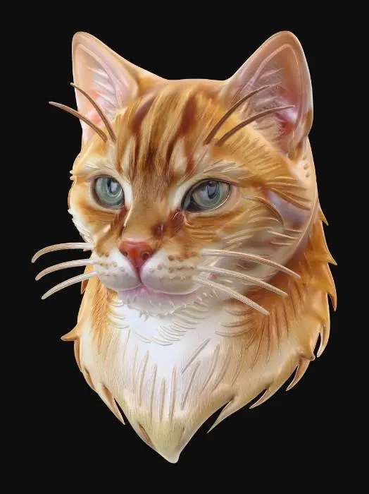 3D model for Whiskered Silhouette