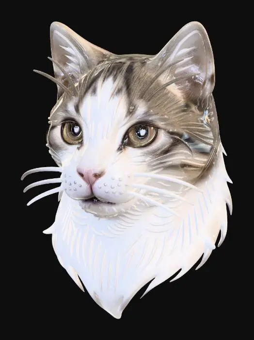 3D model for Whiskered Silhouette