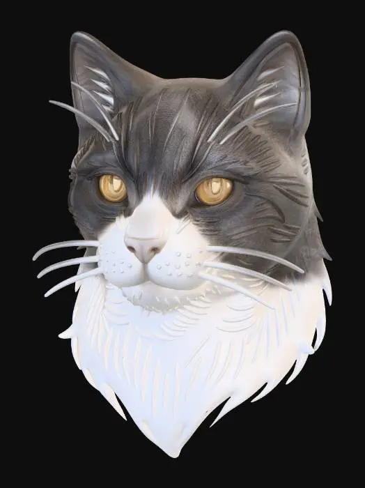 3D model for Whiskered Silhouette