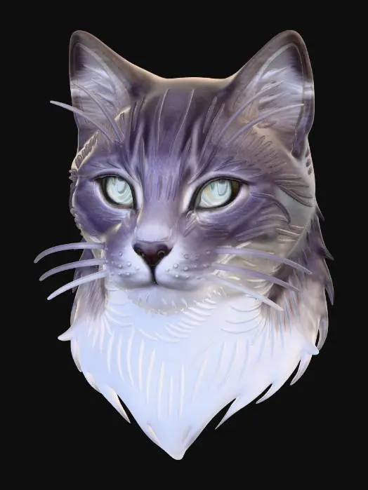 3D model for Whiskered Silhouette