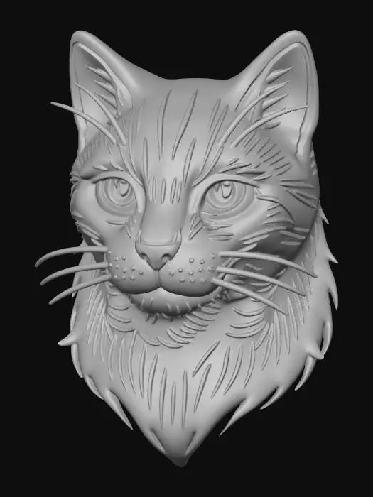 3D model for Whiskered Silhouette