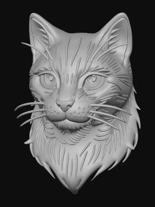 3D model for Whiskered Silhouette