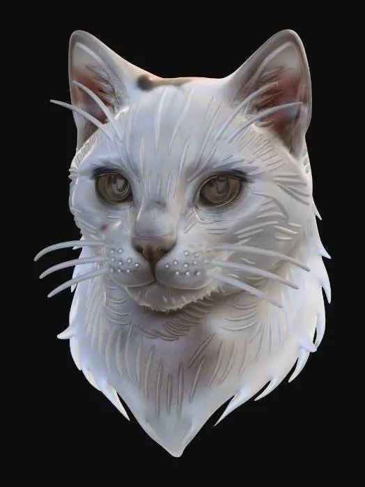 3D model for Whiskered Silhouette