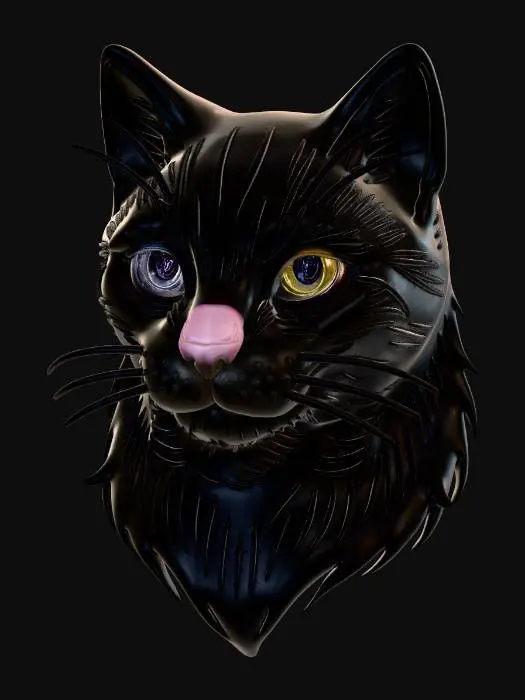 3D model for Whiskered Silhouette