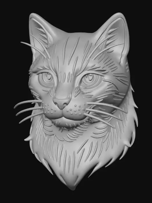 3D model for Whiskered Silhouette