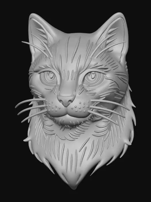 3D model for Whiskered Silhouette