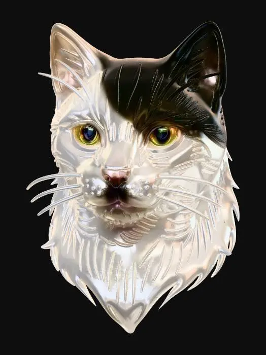 3D model for Whiskered Silhouette