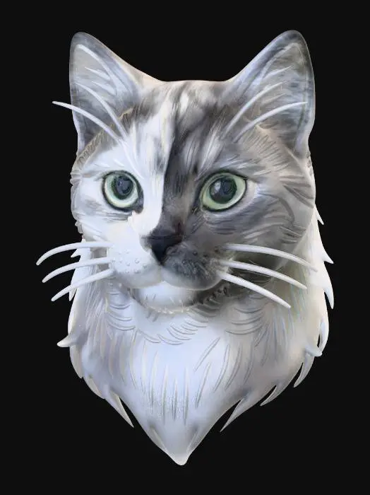 3D model for Whiskered Silhouette