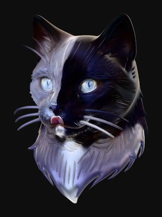 3D model for Whiskered Silhouette