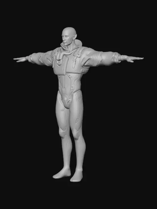 3D model for Cyberpunk Greeter