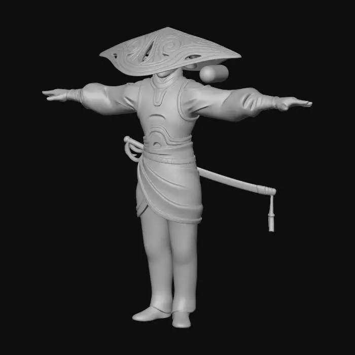 3D model for Straw Hat Swordsman