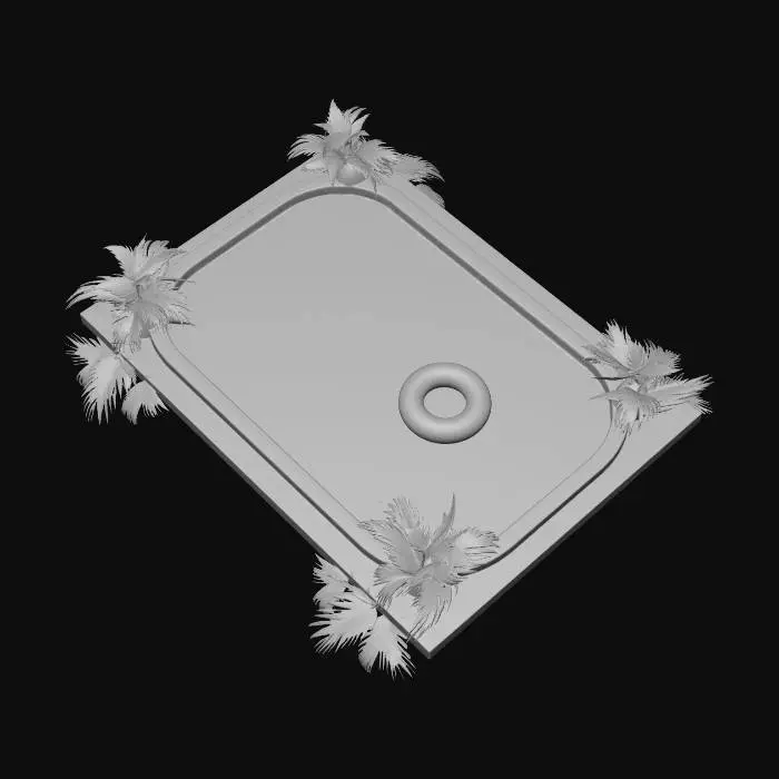 3D model for Lifebuoy in a Sunny Pool