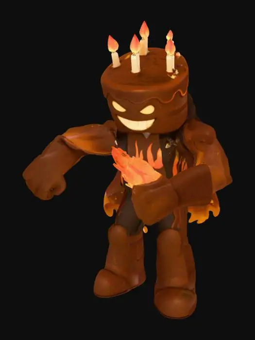 3D model for Firecake Warrior