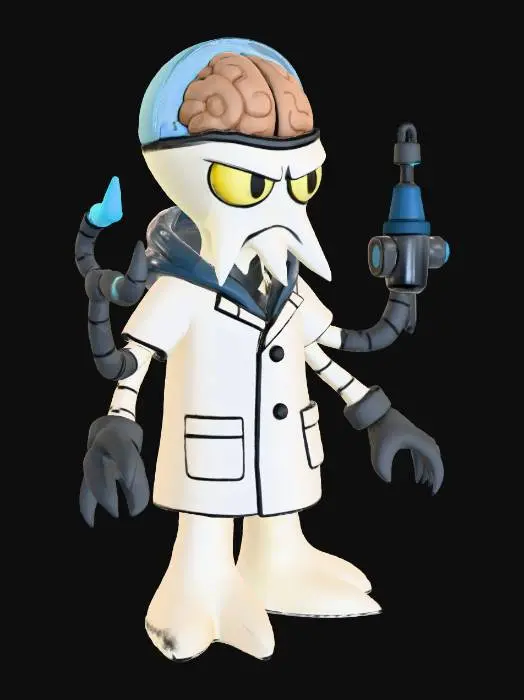 3D model for Professor Squidma