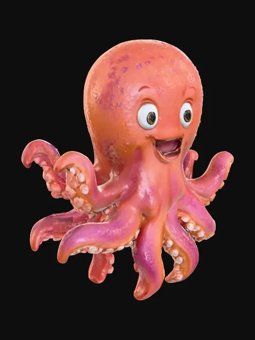 3D model for Cheerful Octopus