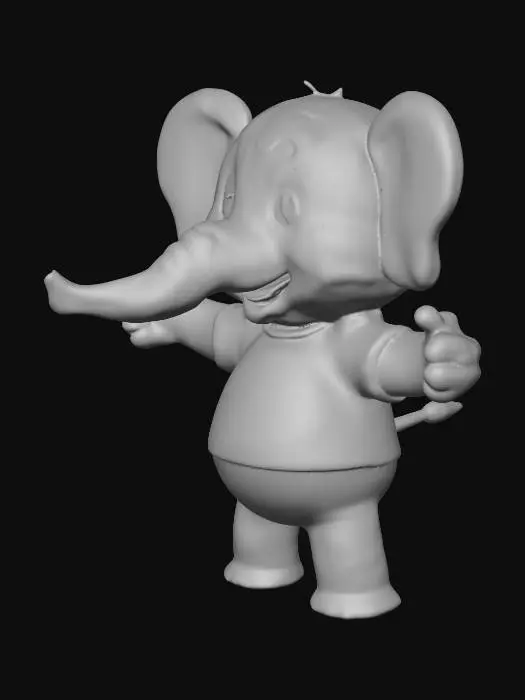 3D model for Blue Elephant Buddy