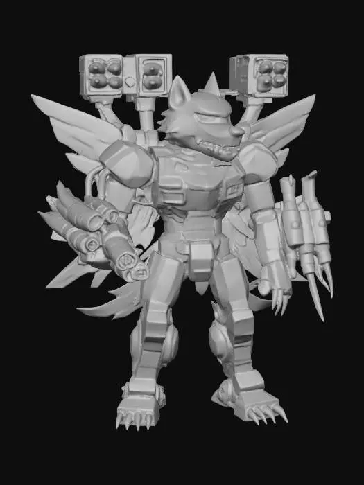 3D model for Mech Wolf