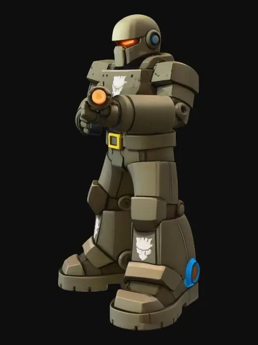 3D model for Foot of Death Robot Soldier