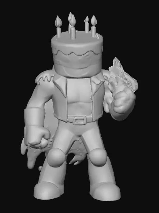 3D model for Firecake Warrior