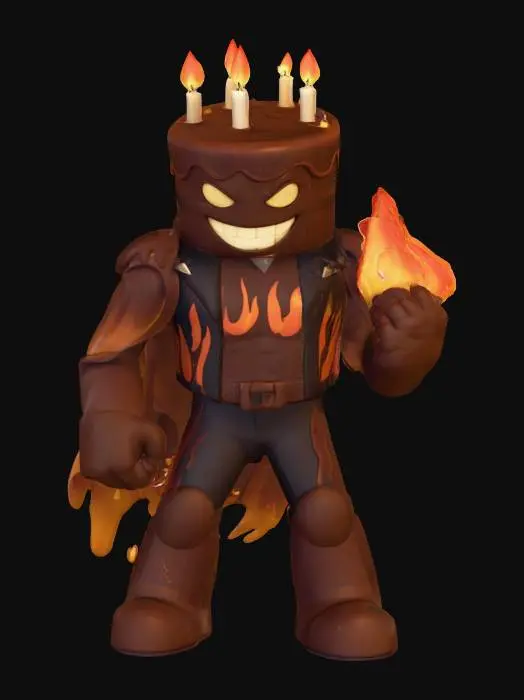 3D model for Firecake Warrior