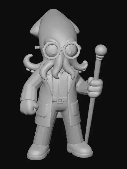 3D model for Professor Squidma