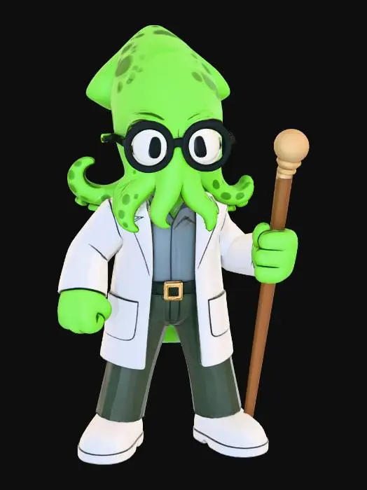 3D model for Professor Squidma