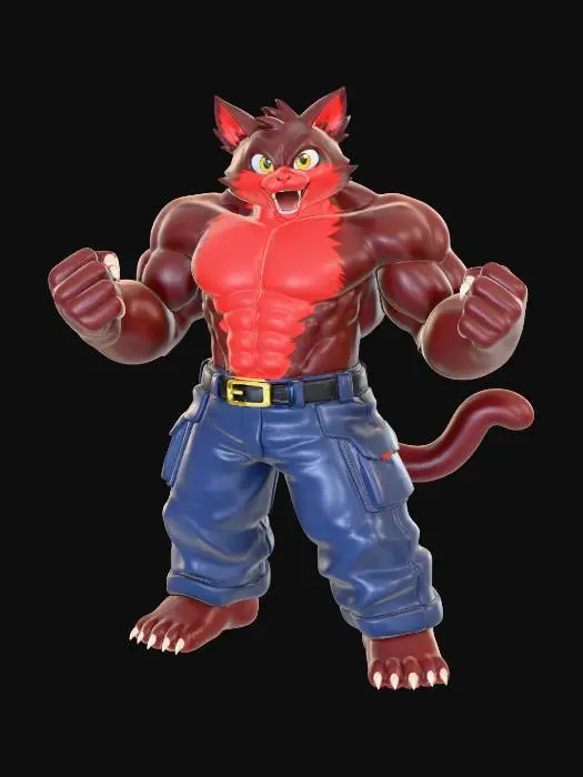 3D model for Buff the Cat
