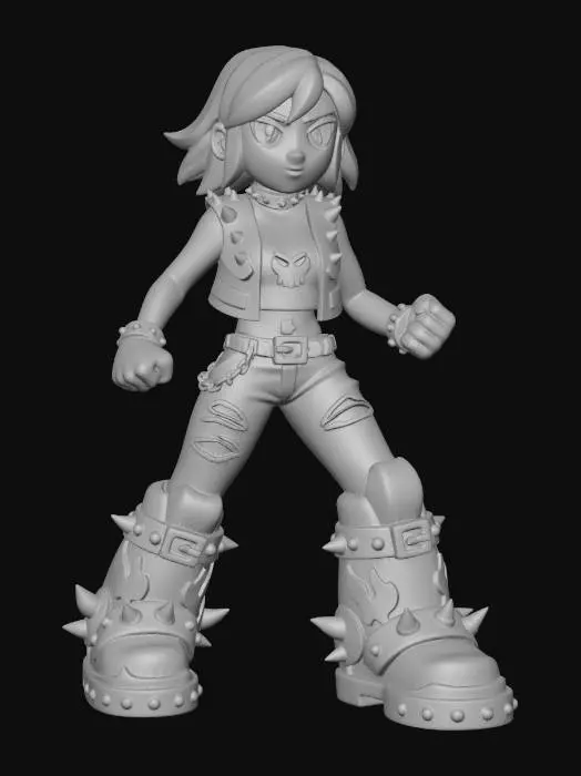 3D model for Stompra (Punk Outfit)