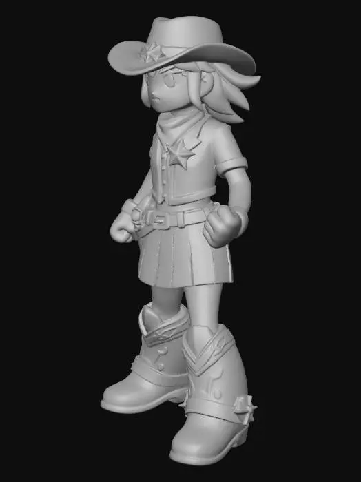 3D model for Stompra (Cowgirl outfit)