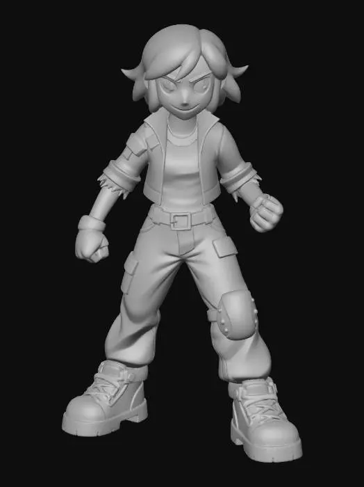 3D model for Stompra (Scrapyard Queen Outfit)