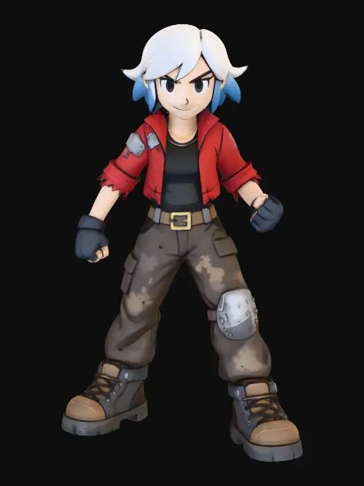 3D model for Stompra (Scrapyard Queen Outfit)