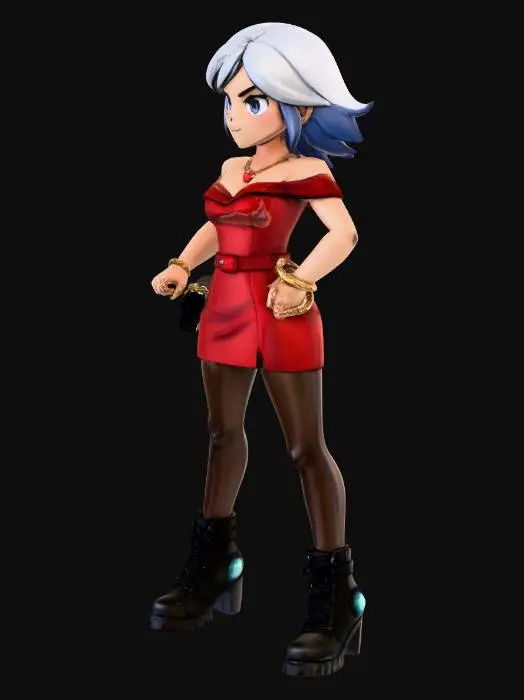 3D model for Stompra (Hot Date Outfit)