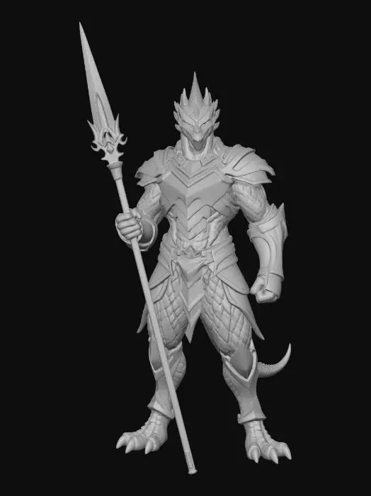 3D model for Talon Guard (Red Variant)